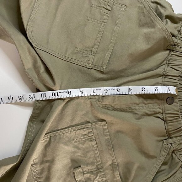 Free People Voyage Slouchy Straight Leg Pants Olive Green Gorpcore Outdoor Sz S - Picture 8 of 11